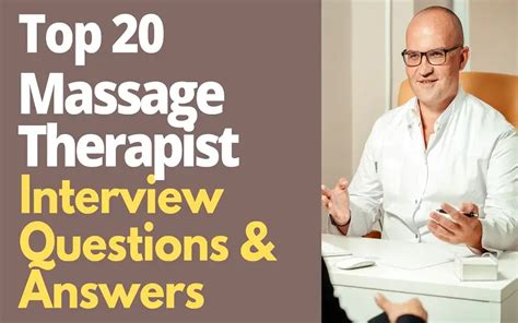 massage therapist job interview questions